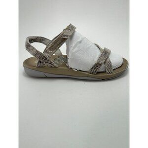 Clarks Snake‎ Print Sandals Adjustable Straps Comfort Walking Shoes Size 8